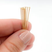 Gold-filled Flat 1.5 Inch Headpin